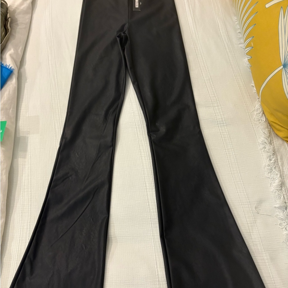 Steve Madden Black Faux Leather Pants